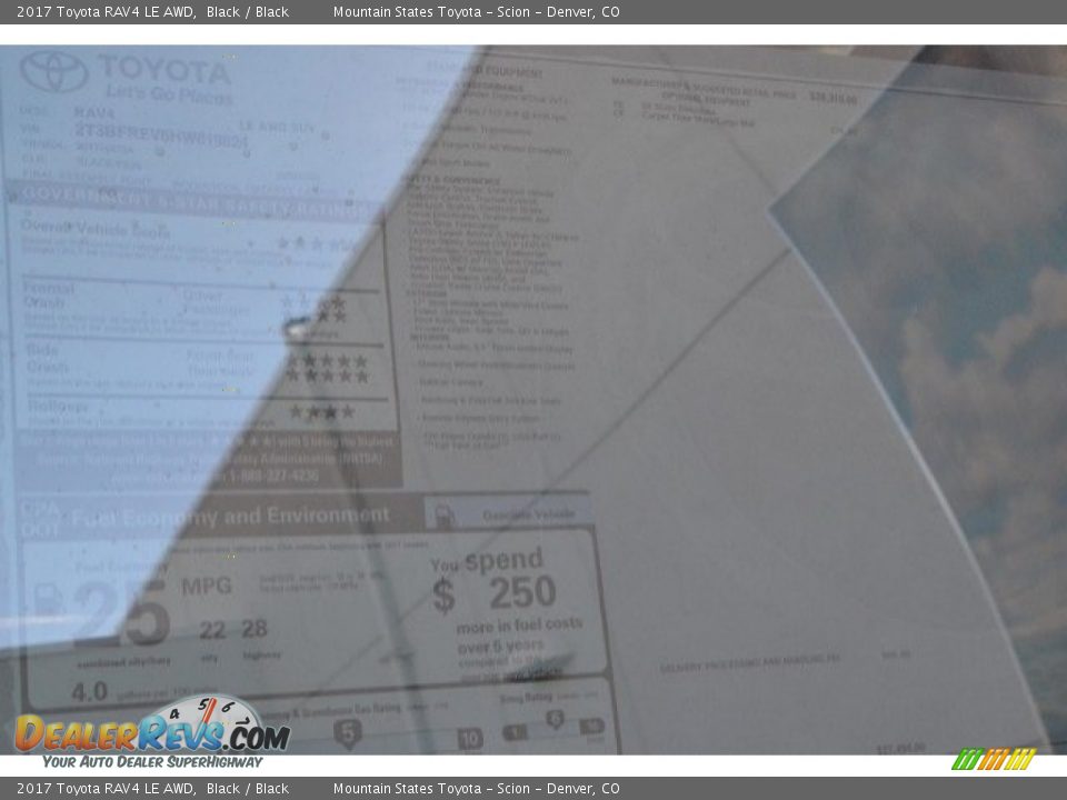 2017 Toyota RAV4 LE AWD Black / Black Photo #10