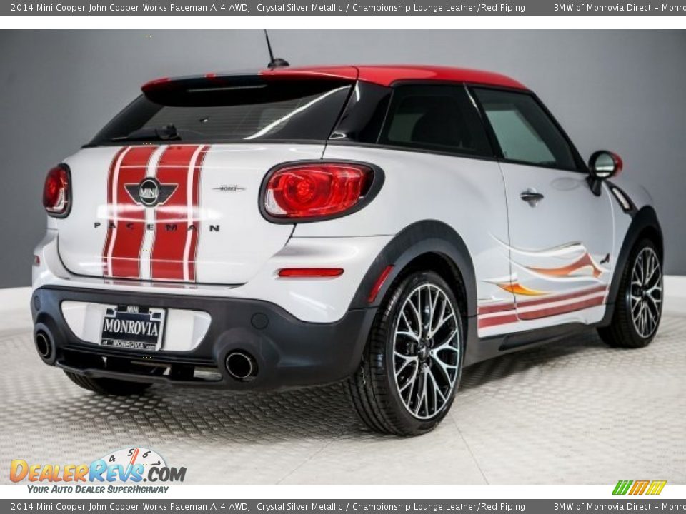 2014 Mini Cooper John Cooper Works Paceman All4 AWD Crystal Silver Metallic / Championship Lounge Leather/Red Piping Photo #13