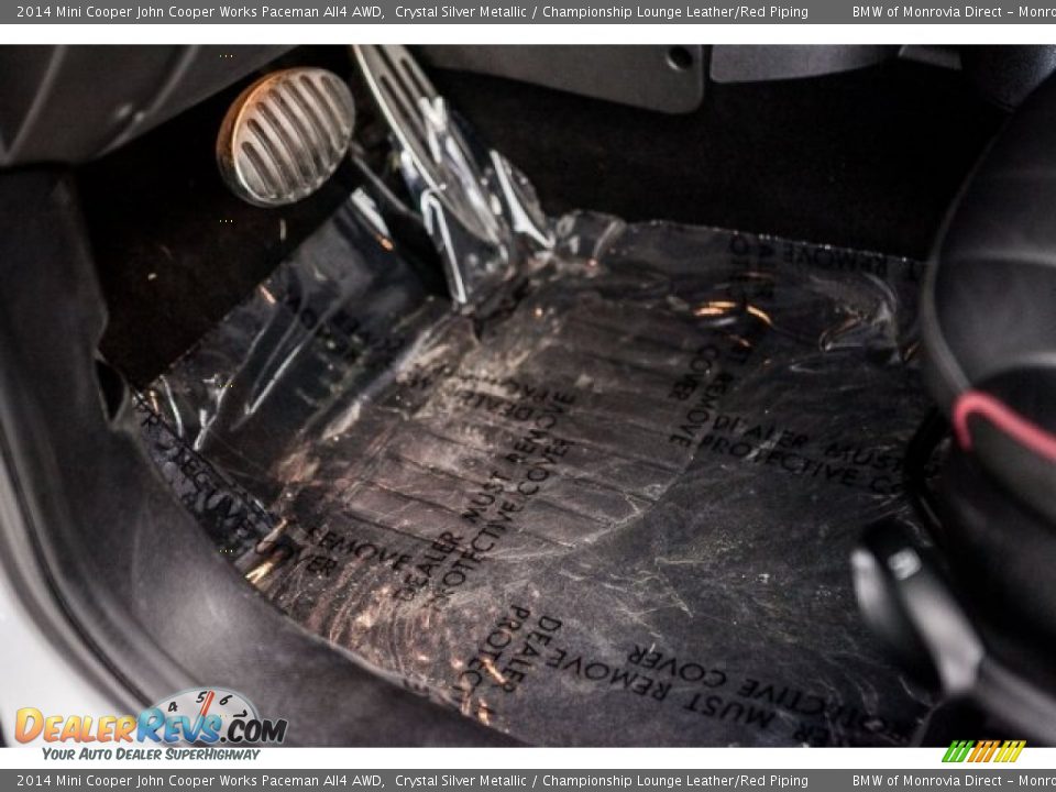 2014 Mini Cooper John Cooper Works Paceman All4 AWD Crystal Silver Metallic / Championship Lounge Leather/Red Piping Photo #21