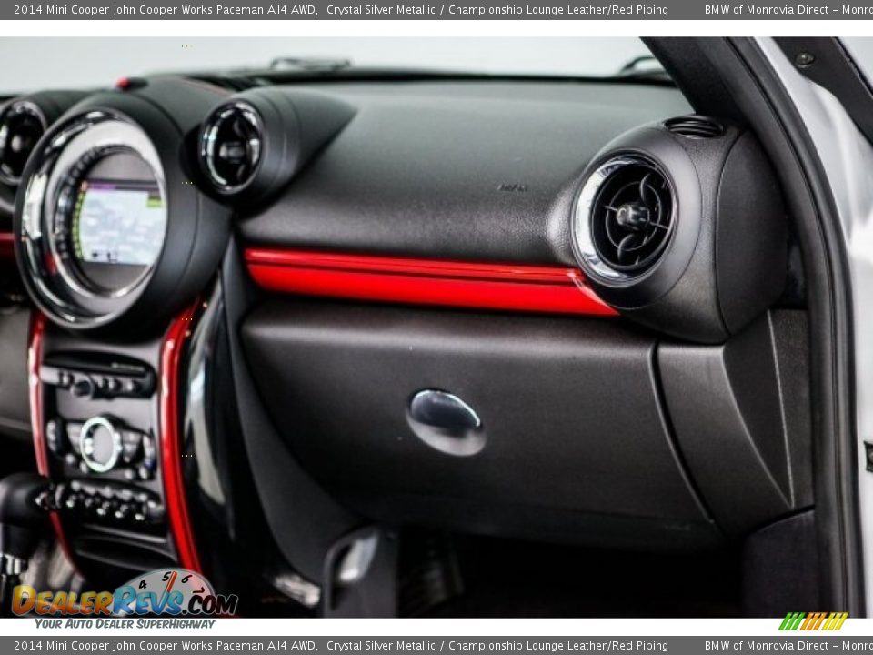 2014 Mini Cooper John Cooper Works Paceman All4 AWD Crystal Silver Metallic / Championship Lounge Leather/Red Piping Photo #24