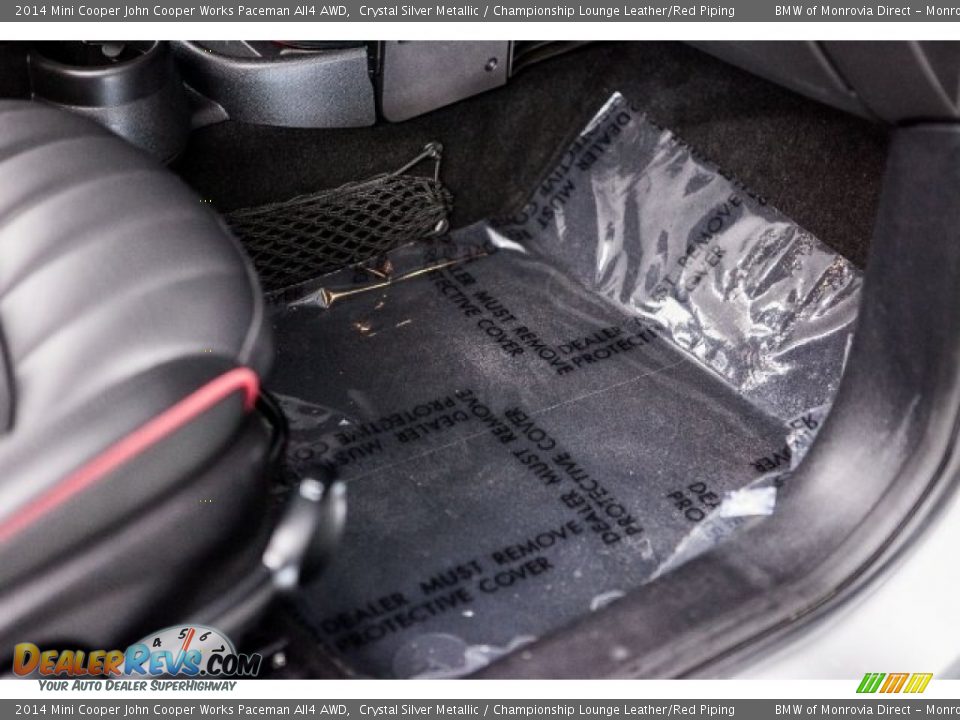 2014 Mini Cooper John Cooper Works Paceman All4 AWD Crystal Silver Metallic / Championship Lounge Leather/Red Piping Photo #25