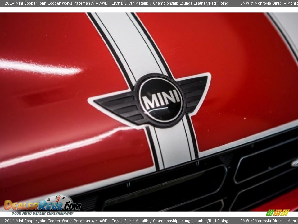 2014 Mini Cooper John Cooper Works Paceman All4 AWD Crystal Silver Metallic / Championship Lounge Leather/Red Piping Photo #29