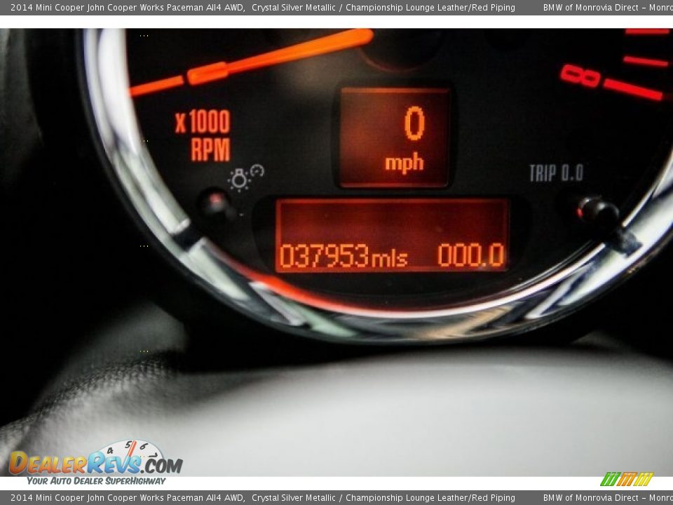 2014 Mini Cooper John Cooper Works Paceman All4 AWD Crystal Silver Metallic / Championship Lounge Leather/Red Piping Photo #30