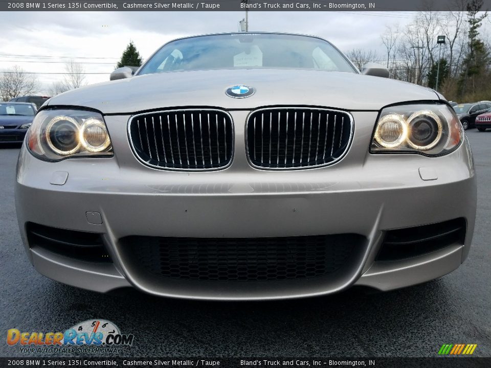 2008 BMW 1 Series 135i Convertible Cashmere Silver Metallic / Taupe Photo #7