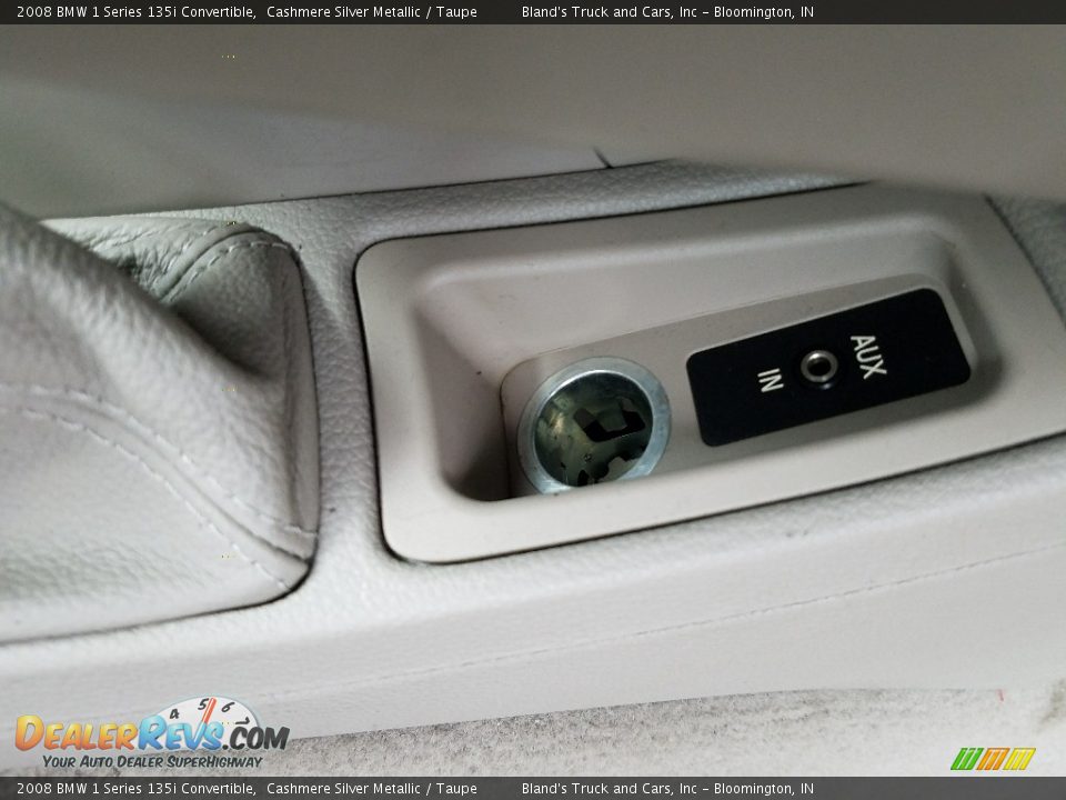 2008 BMW 1 Series 135i Convertible Cashmere Silver Metallic / Taupe Photo #22