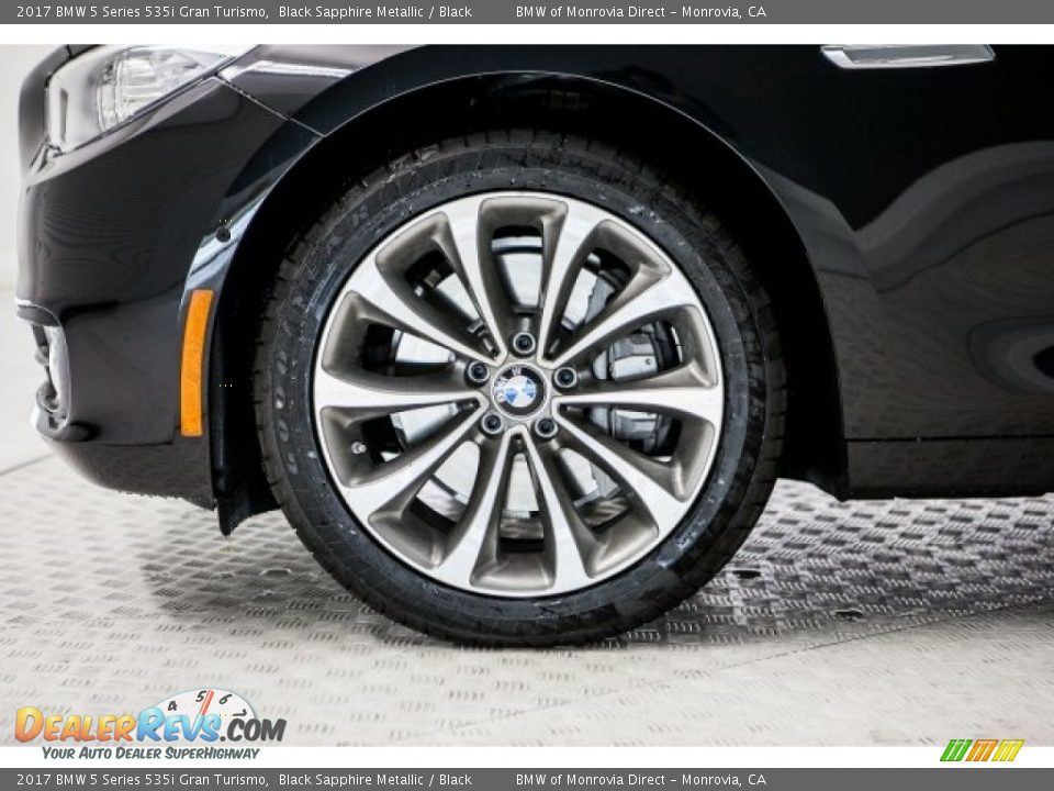 2017 BMW 5 Series 535i Gran Turismo Black Sapphire Metallic / Black Photo #9