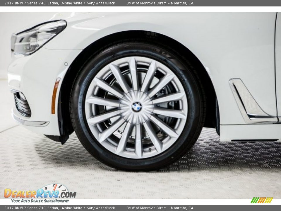 2017 BMW 7 Series 740i Sedan Alpine White / Ivory White/Black Photo #9