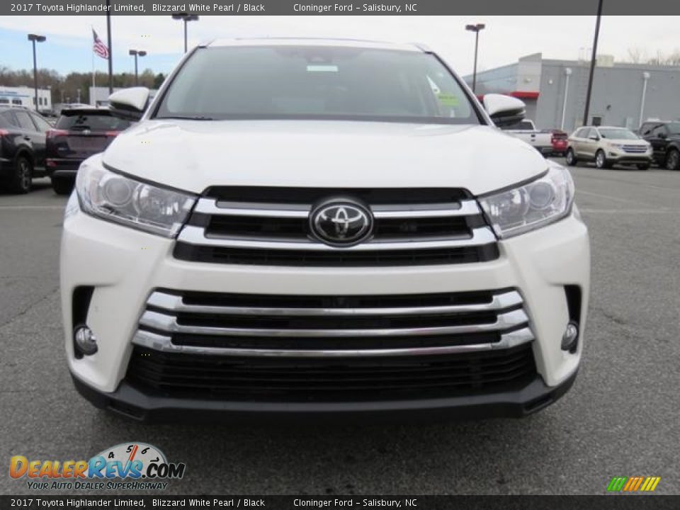 2017 Toyota Highlander Limited Blizzard White Pearl / Black Photo #2