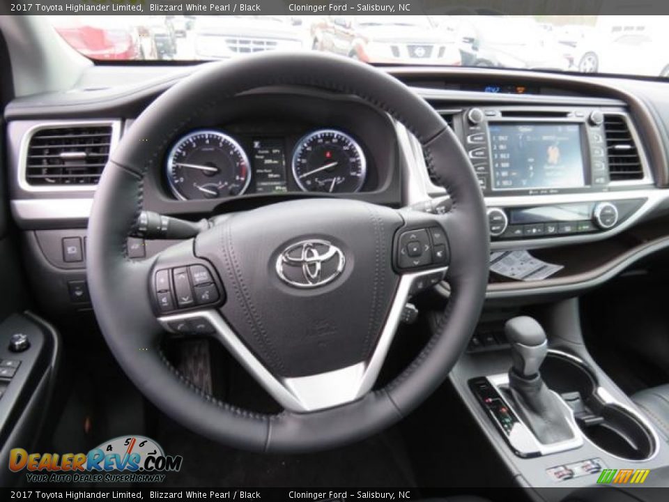 2017 Toyota Highlander Limited Blizzard White Pearl / Black Photo #5