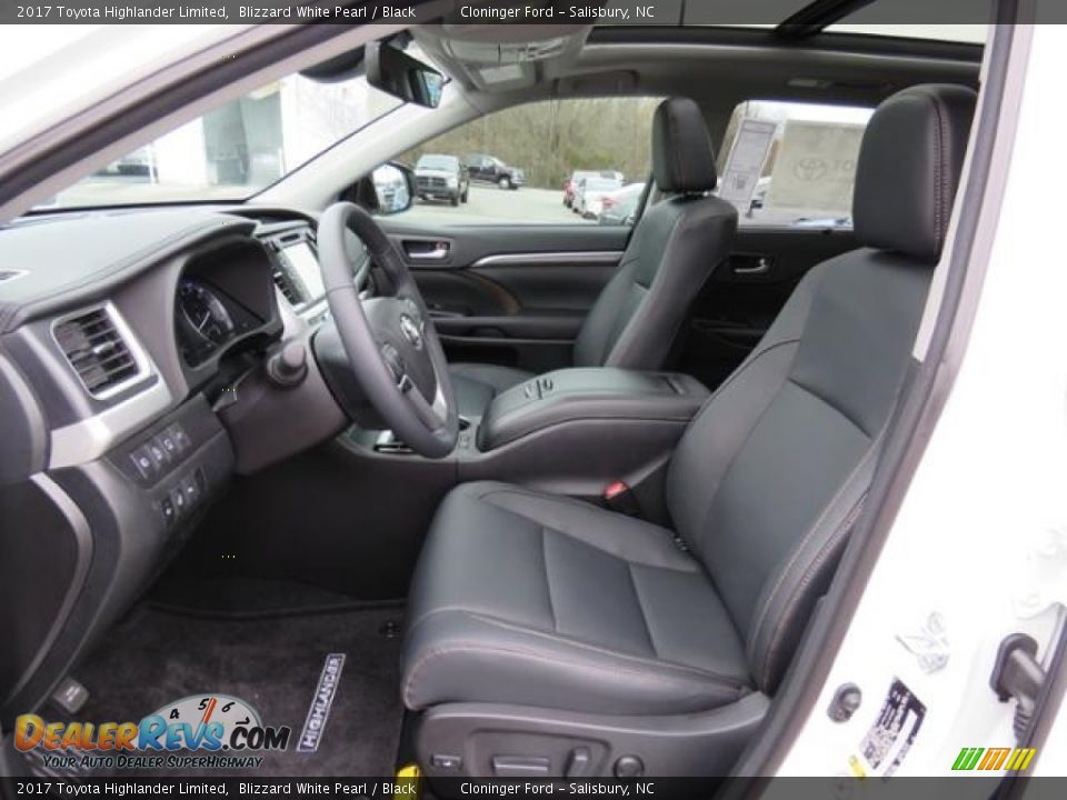 2017 Toyota Highlander Limited Blizzard White Pearl / Black Photo #9