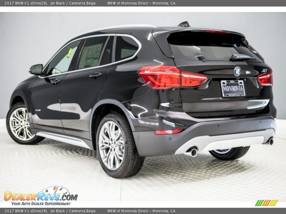 2017 BMW X1 sDrive28i Jet Black / Canberra Beige Photo #3