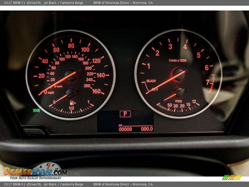 2017 BMW X1 sDrive28i Jet Black / Canberra Beige Photo #7