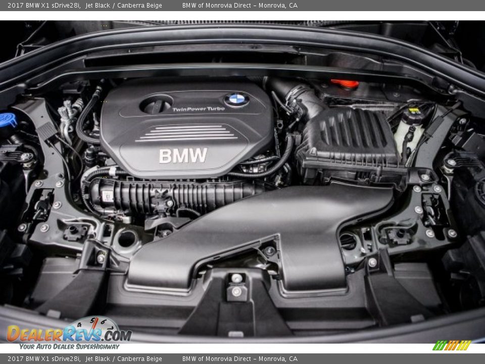 2017 BMW X1 sDrive28i Jet Black / Canberra Beige Photo #8