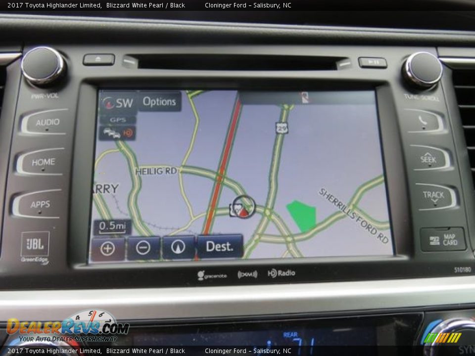 2017 Toyota Highlander Limited Blizzard White Pearl / Black Photo #22