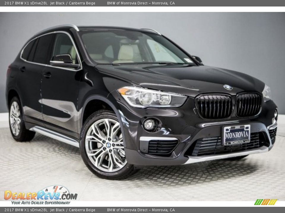 2017 BMW X1 sDrive28i Jet Black / Canberra Beige Photo #12