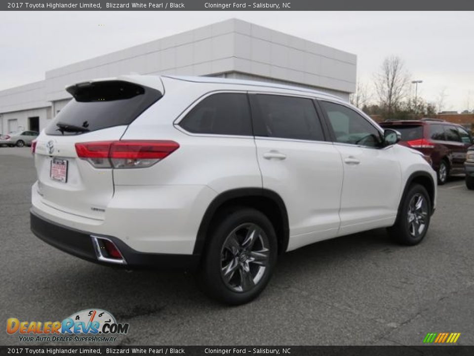 2017 Toyota Highlander Limited Blizzard White Pearl / Black Photo #27