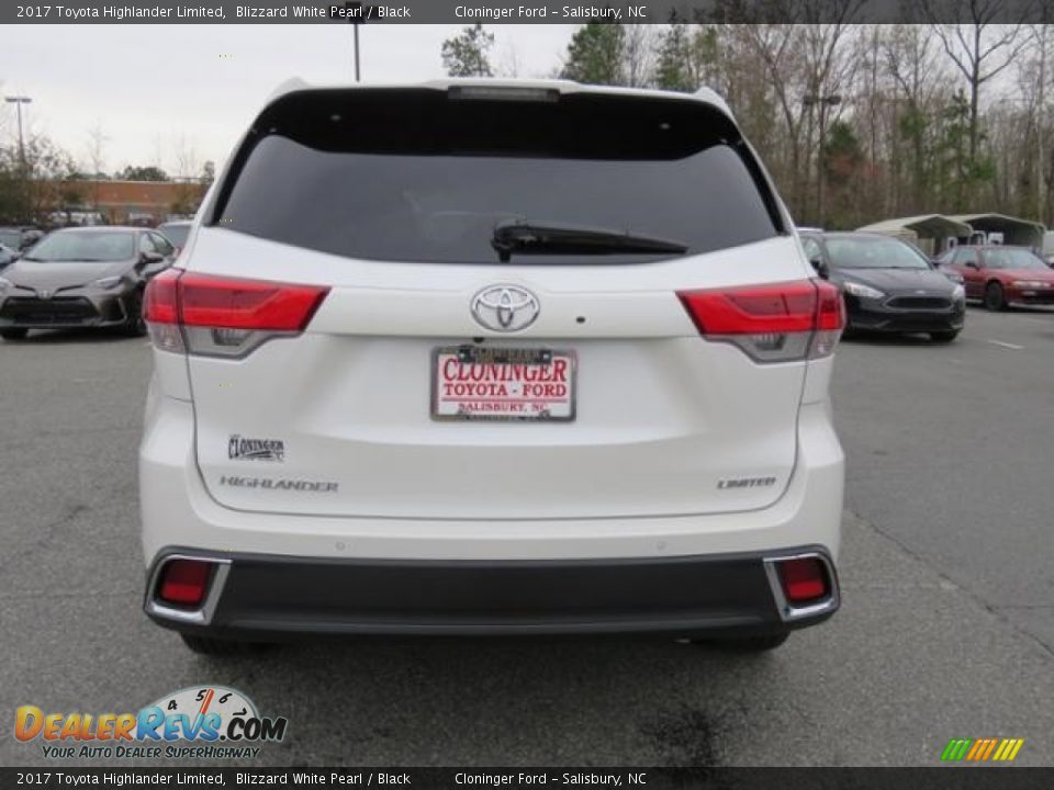 2017 Toyota Highlander Limited Blizzard White Pearl / Black Photo #28