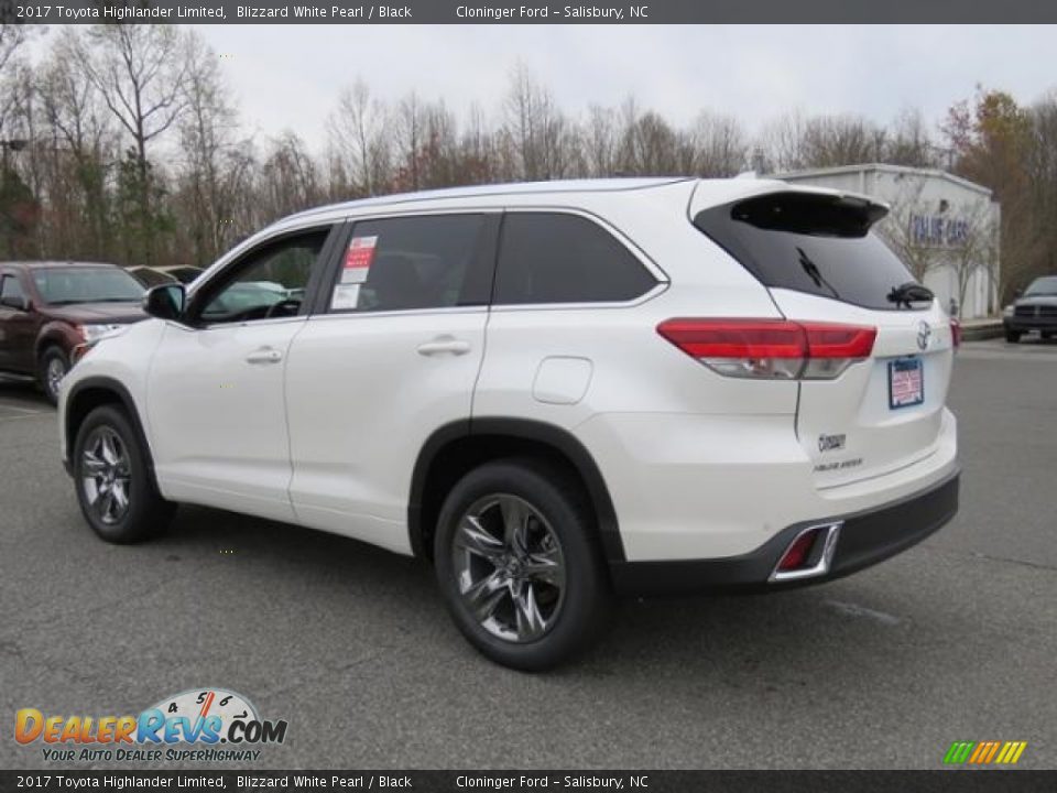 2017 Toyota Highlander Limited Blizzard White Pearl / Black Photo #29