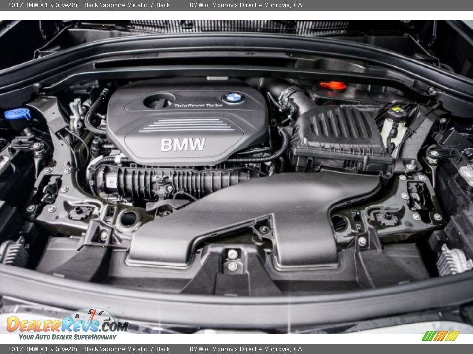 2017 BMW X1 sDrive28i Black Sapphire Metallic / Black Photo #8