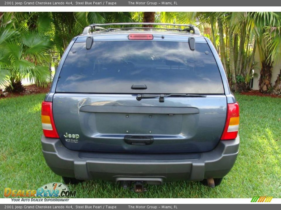 2001 Jeep Grand Cherokee Laredo 4x4 Steel Blue Pearl / Taupe Photo #20