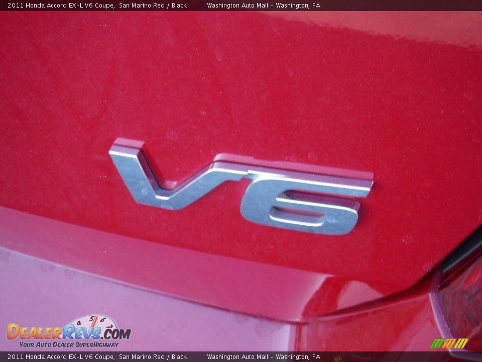 2011 Honda Accord EX-L V6 Coupe San Marino Red / Black Photo #11