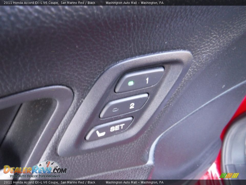 2011 Honda Accord EX-L V6 Coupe San Marino Red / Black Photo #15