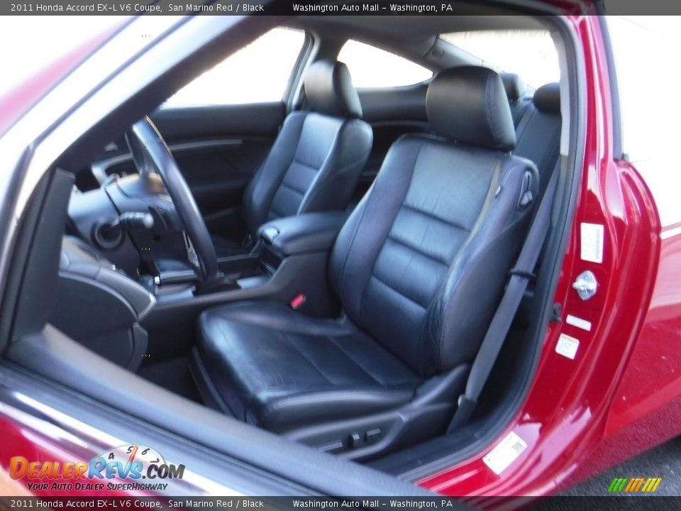 2011 Honda Accord EX-L V6 Coupe San Marino Red / Black Photo #16