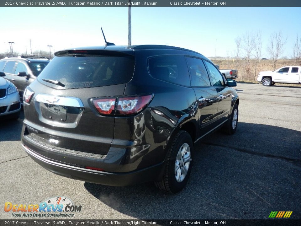 2017 Chevrolet Traverse LS AWD Tungsten Metallic / Dark Titanium/Light Titanium Photo #4