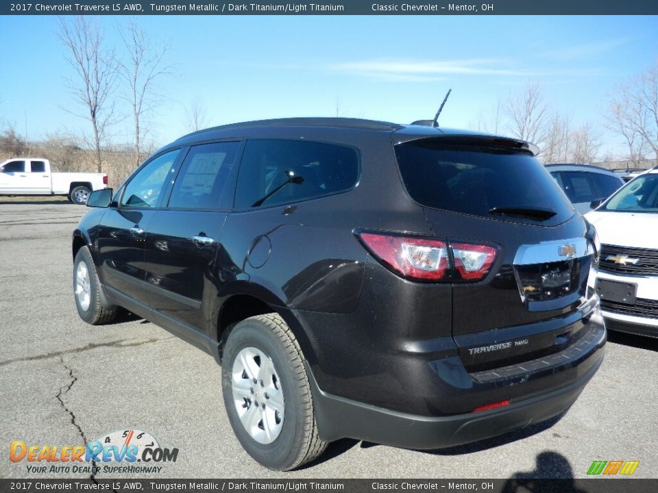 2017 Chevrolet Traverse LS AWD Tungsten Metallic / Dark Titanium/Light Titanium Photo #5