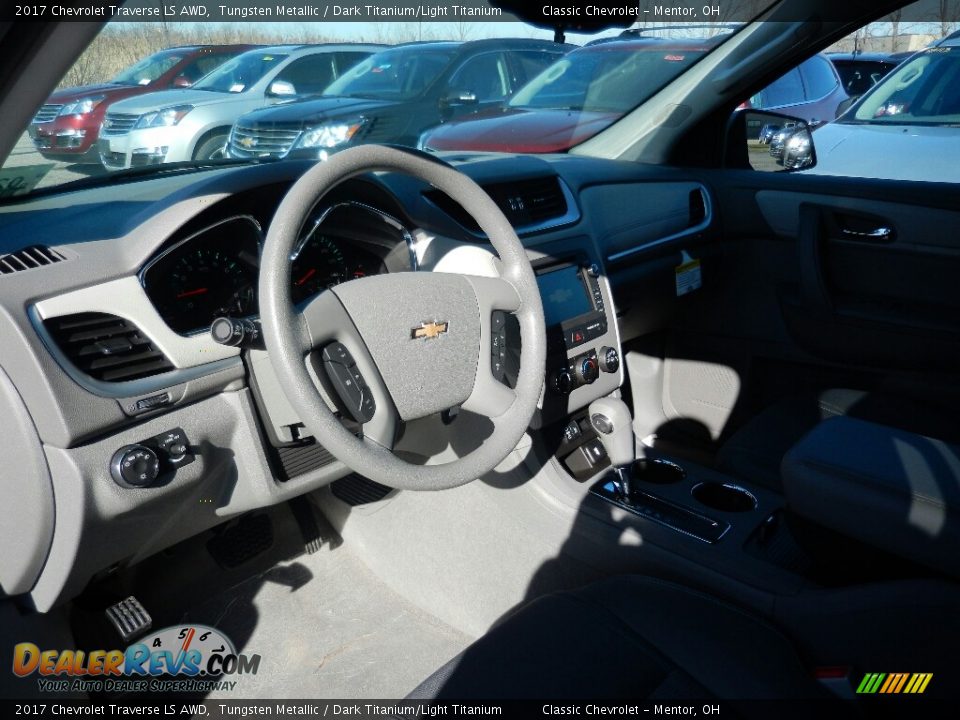 2017 Chevrolet Traverse LS AWD Tungsten Metallic / Dark Titanium/Light Titanium Photo #7