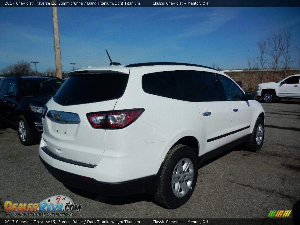 2017 Chevrolet Traverse LS Summit White / Dark Titanium/Light Titanium Photo #4