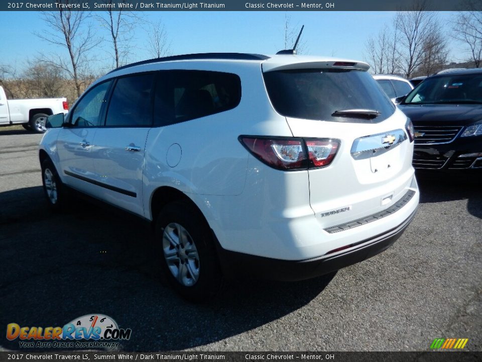 2017 Chevrolet Traverse LS Summit White / Dark Titanium/Light Titanium Photo #5