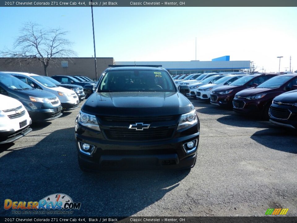2017 Chevrolet Colorado Z71 Crew Cab 4x4 Black / Jet Black Photo #2