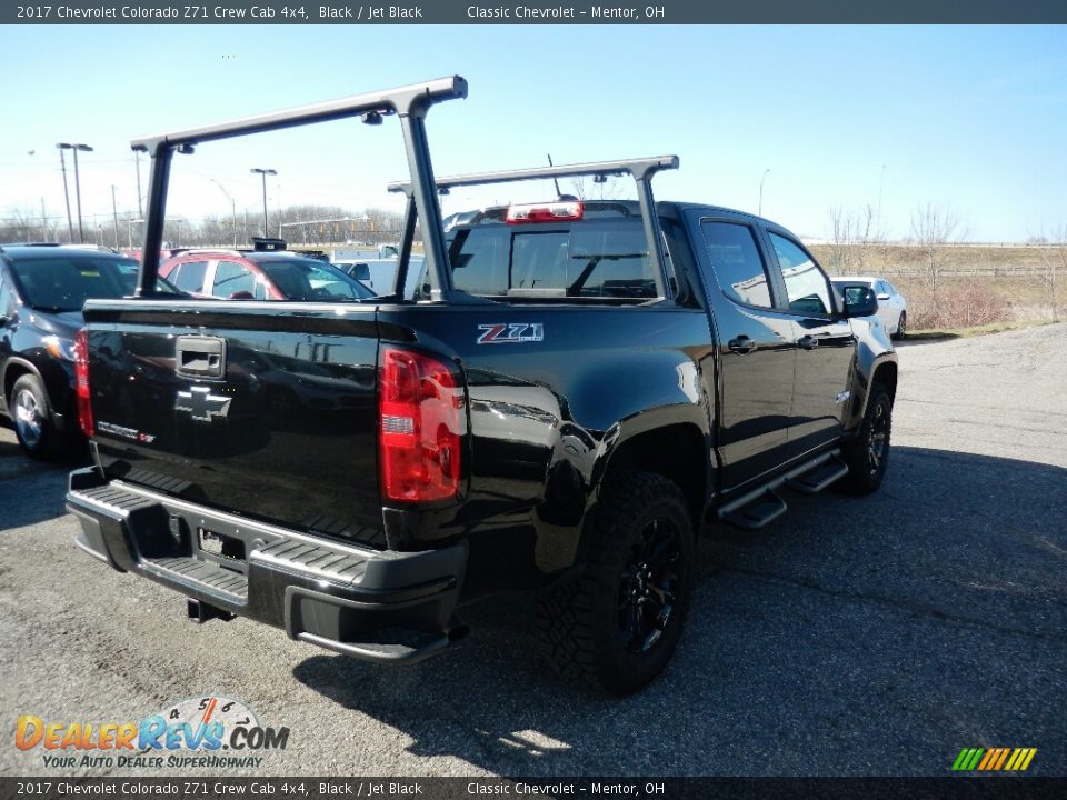 2017 Chevrolet Colorado Z71 Crew Cab 4x4 Black / Jet Black Photo #4