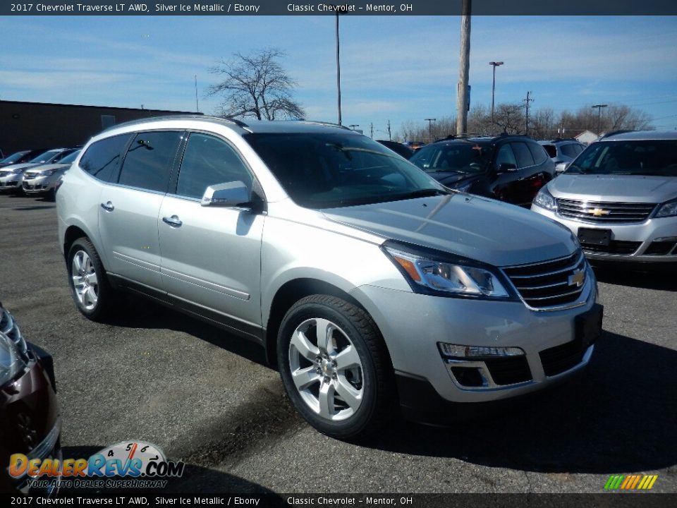 2017 Chevrolet Traverse LT AWD Silver Ice Metallic / Ebony Photo #3