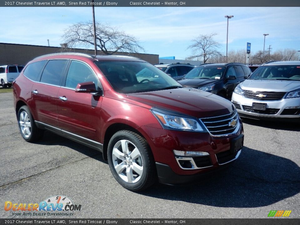 2017 Chevrolet Traverse LT AWD Siren Red Tintcoat / Ebony Photo #3