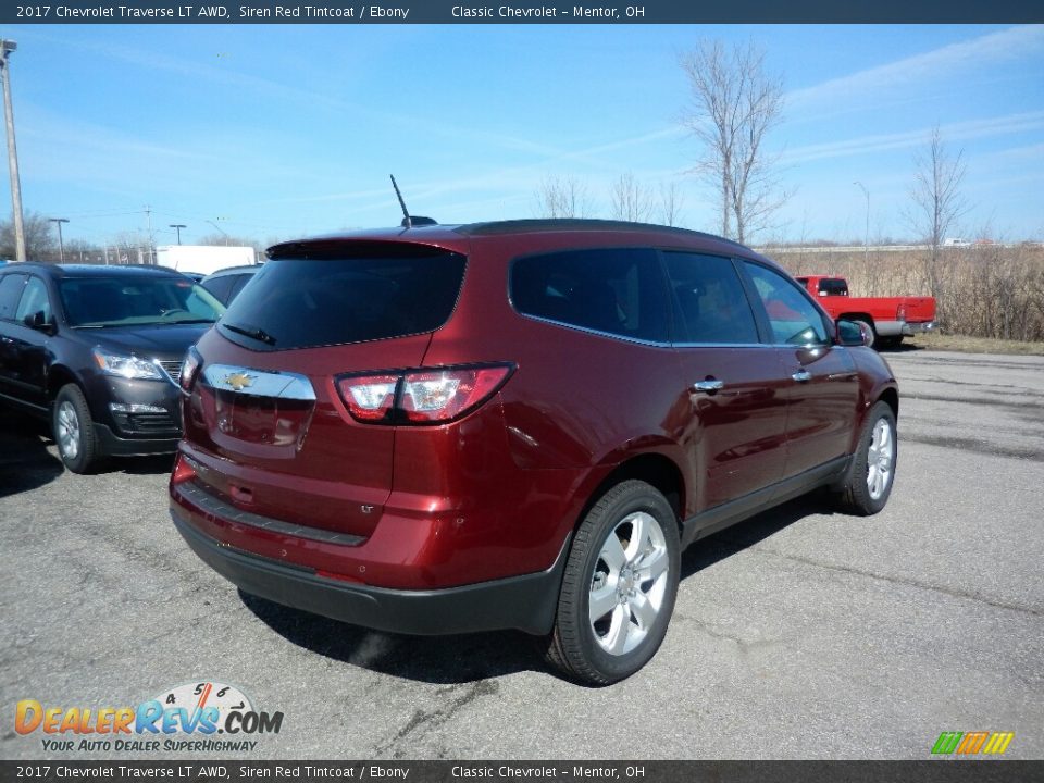 2017 Chevrolet Traverse LT AWD Siren Red Tintcoat / Ebony Photo #4
