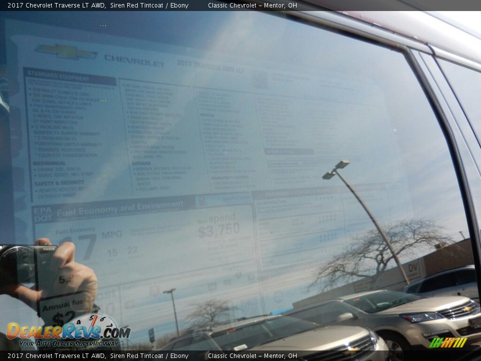 2017 Chevrolet Traverse LT AWD Siren Red Tintcoat / Ebony Photo #6