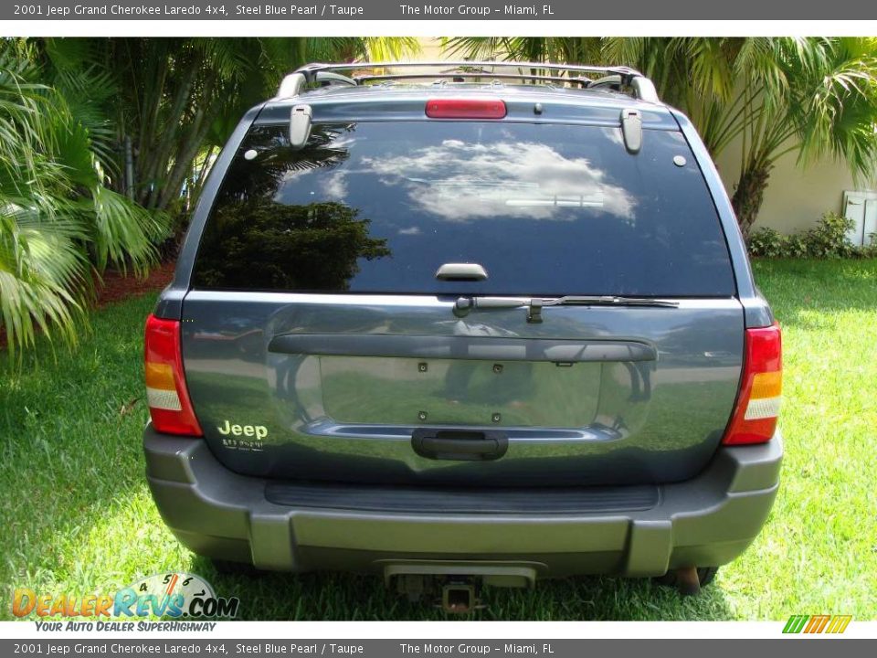 2001 Jeep Grand Cherokee Laredo 4x4 Steel Blue Pearl / Taupe Photo #29