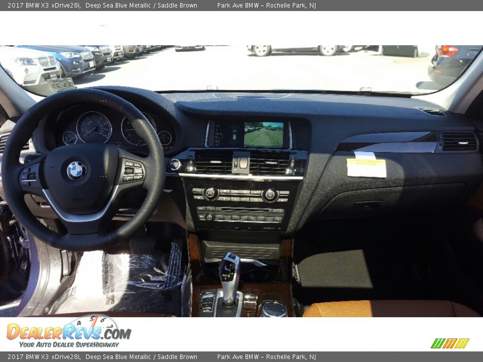 2017 BMW X3 xDrive28i Deep Sea Blue Metallic / Saddle Brown Photo #16
