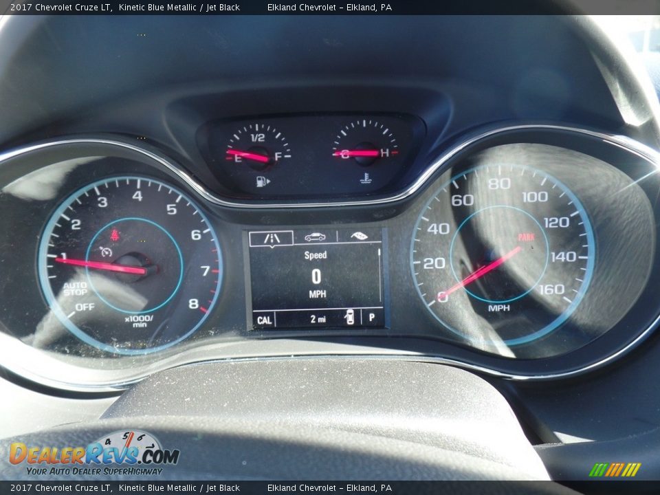 2017 Chevrolet Cruze LT Kinetic Blue Metallic / Jet Black Photo #22