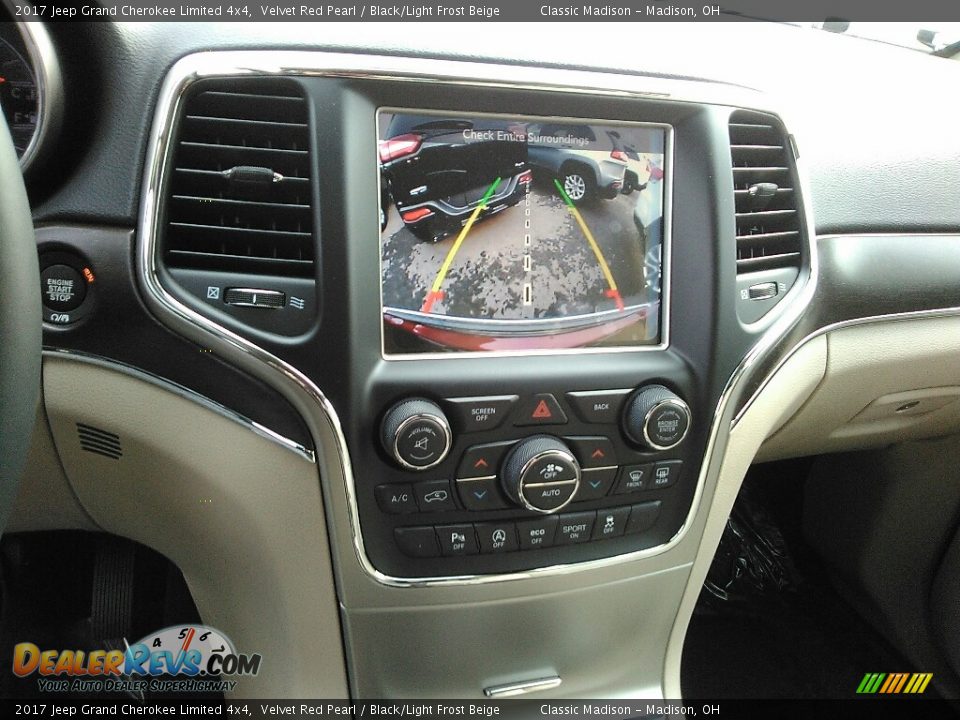 2017 Jeep Grand Cherokee Limited 4x4 Velvet Red Pearl / Black/Light Frost Beige Photo #10