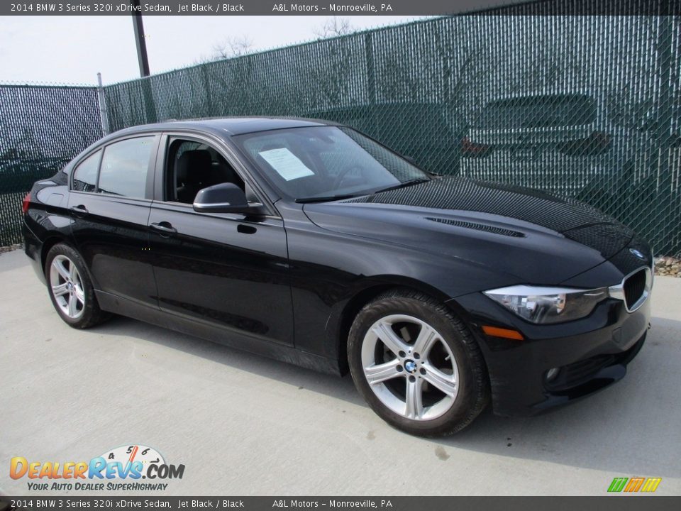 2014 BMW 3 Series 320i xDrive Sedan Jet Black / Black Photo #1