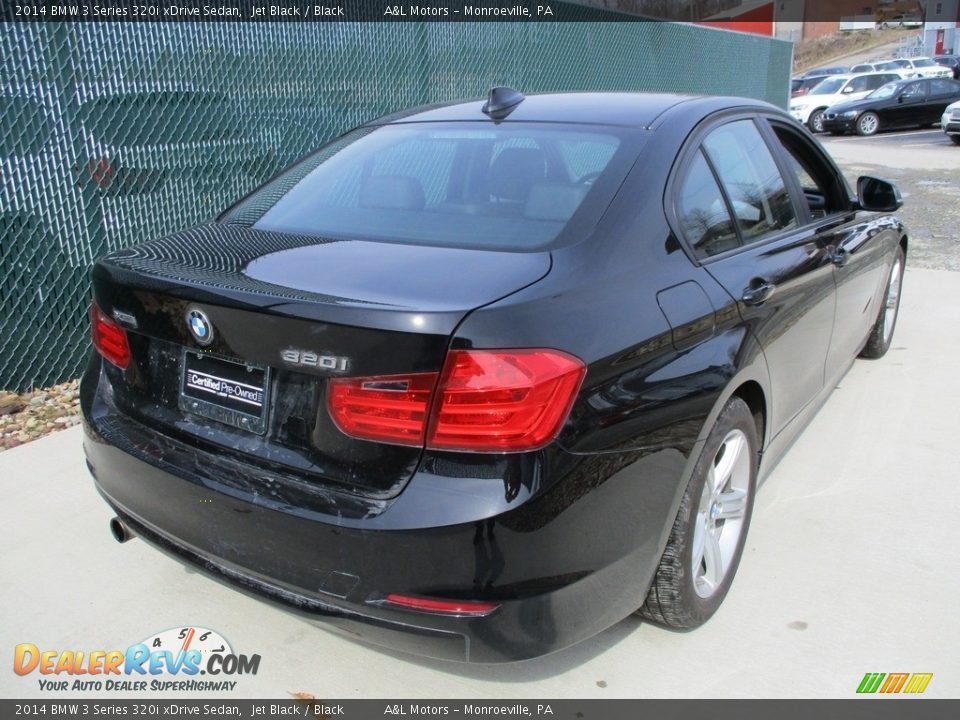 2014 BMW 3 Series 320i xDrive Sedan Jet Black / Black Photo #4