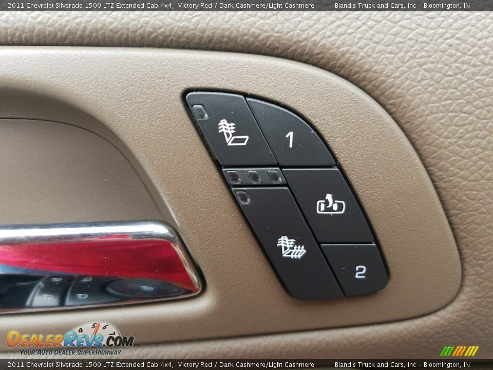 2011 Chevrolet Silverado 1500 LTZ Extended Cab 4x4 Victory Red / Dark Cashmere/Light Cashmere Photo #16