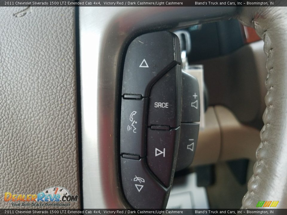 2011 Chevrolet Silverado 1500 LTZ Extended Cab 4x4 Victory Red / Dark Cashmere/Light Cashmere Photo #23