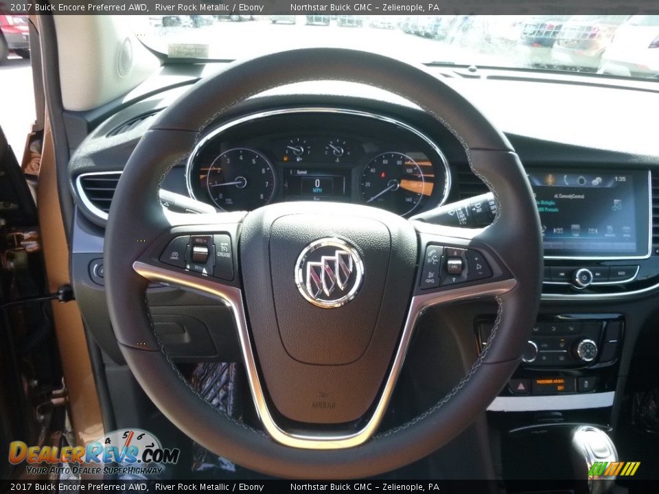 2017 Buick Encore Preferred AWD River Rock Metallic / Ebony Photo #17