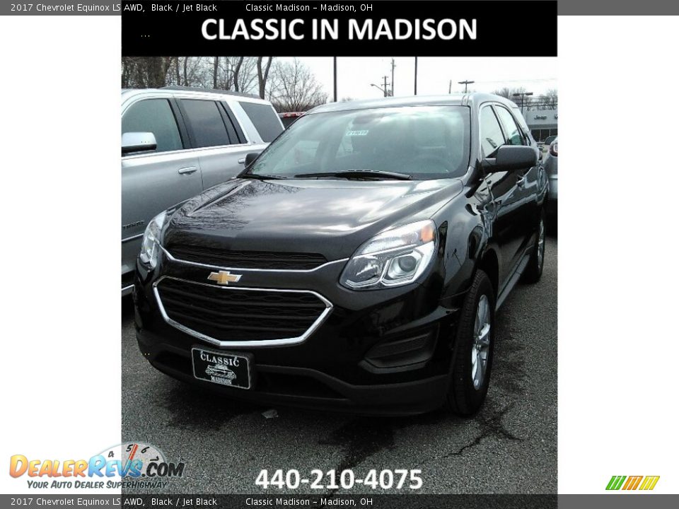2017 Chevrolet Equinox LS AWD Black / Jet Black Photo #1