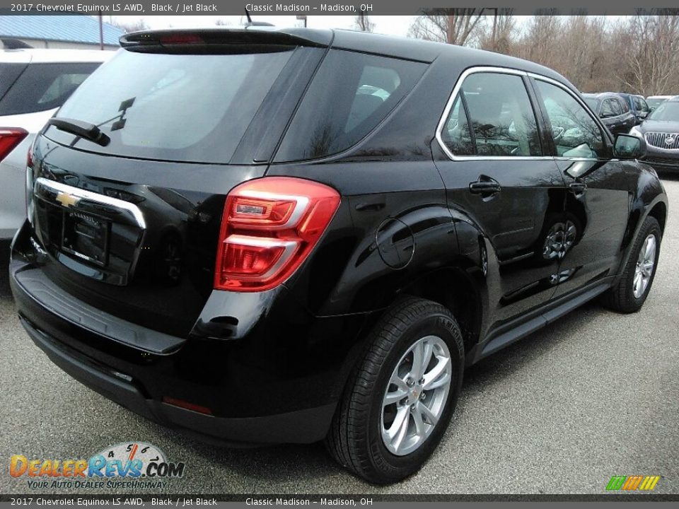 2017 Chevrolet Equinox LS AWD Black / Jet Black Photo #2