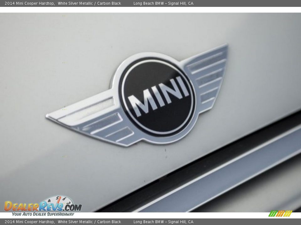 2014 Mini Cooper Hardtop White Silver Metallic / Carbon Black Photo #25